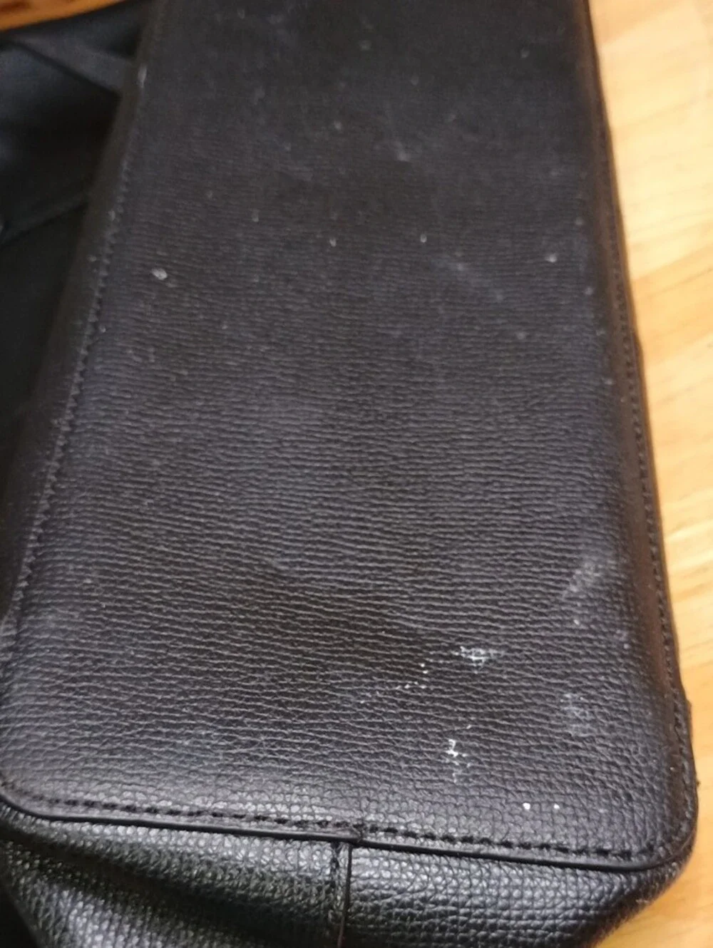 kate spade black leather tote